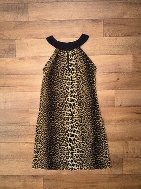 Jean Paul Gaultier NO SIZE NO TAG Leopard Print Mini Dress Vintage Archive Rare